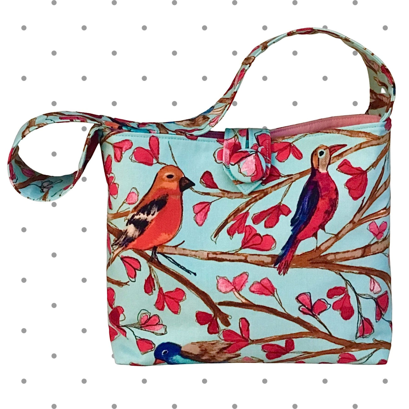 Birds in Blue Purse