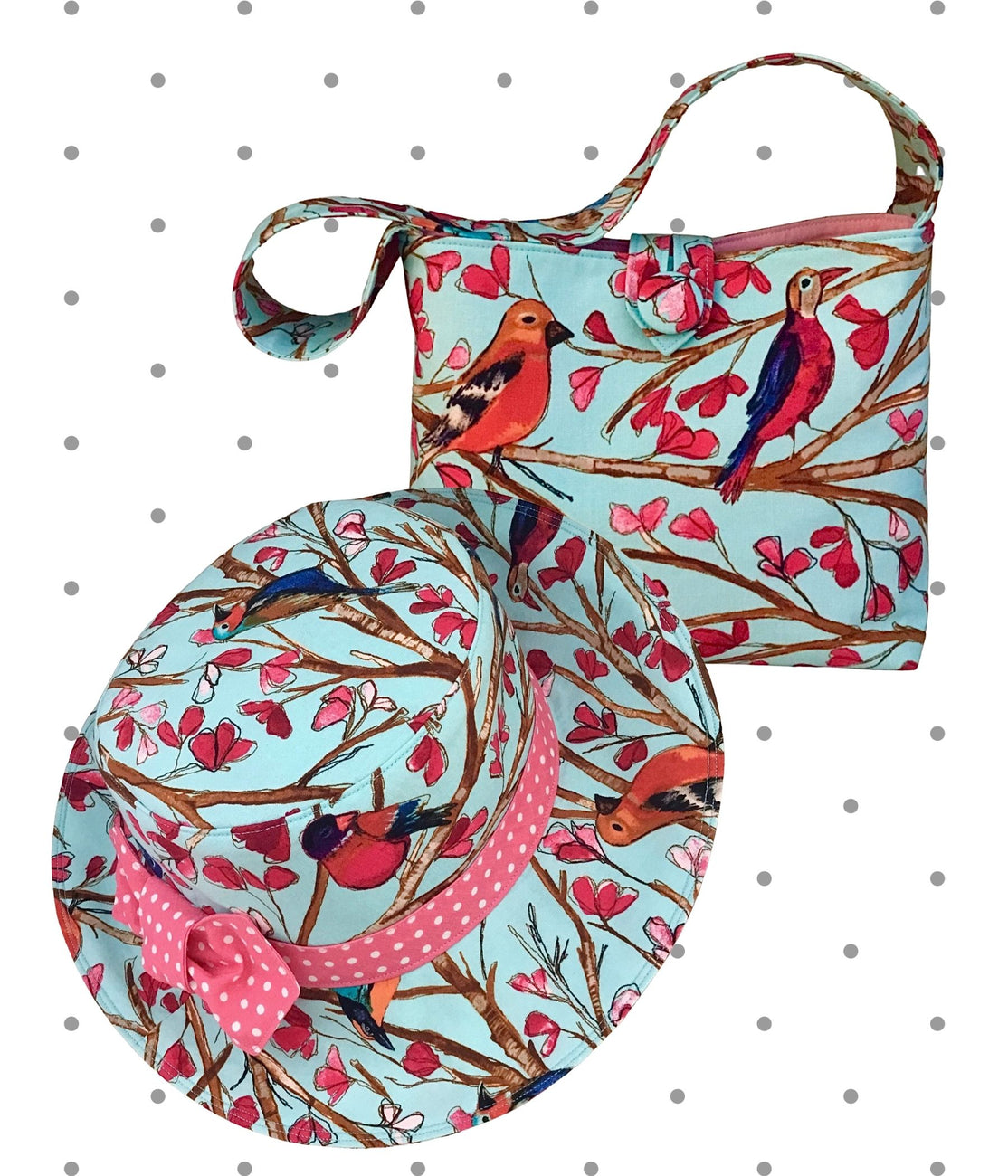 Birds in Blue Purse